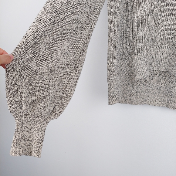 Me + Em Beige Knitted Jumper Womens Size M Approx 10-12 Balloon Sleeve - Picture 6 of 16